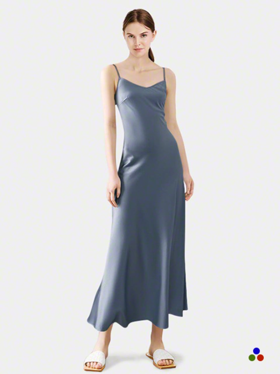 silk nightgown_dark pastel blue