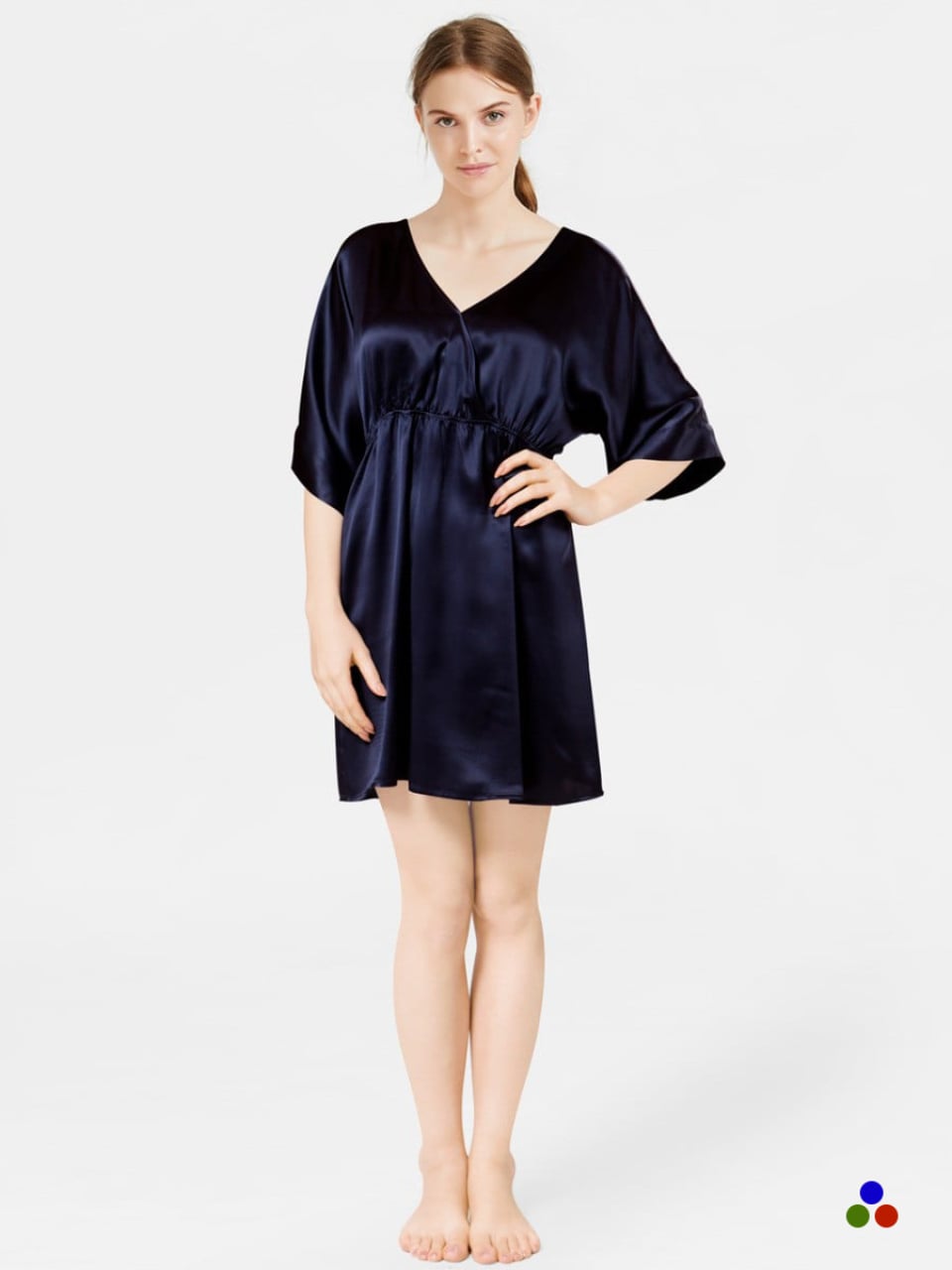 silk nightdress_navy