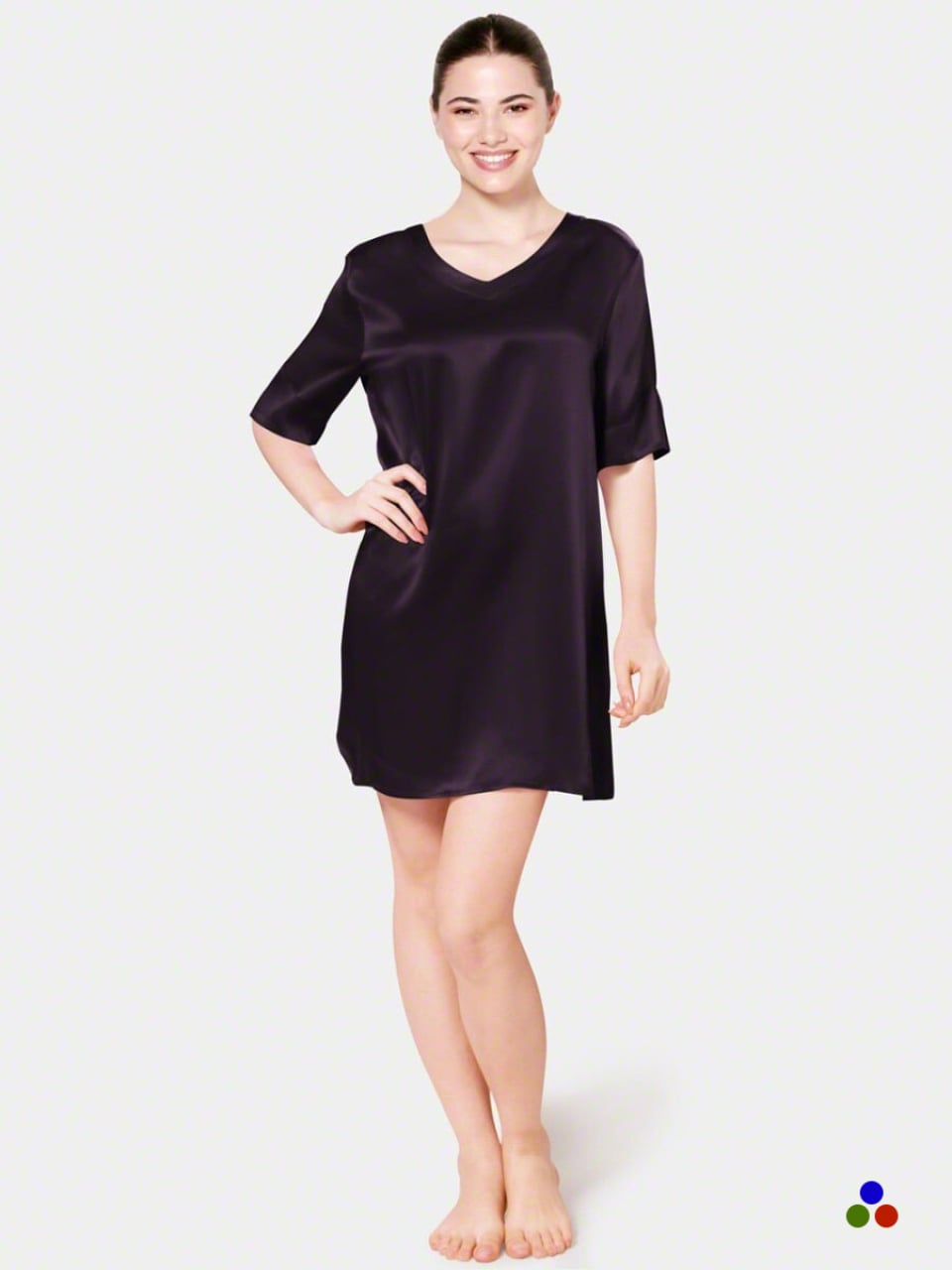 silk nightdress_dark purple
