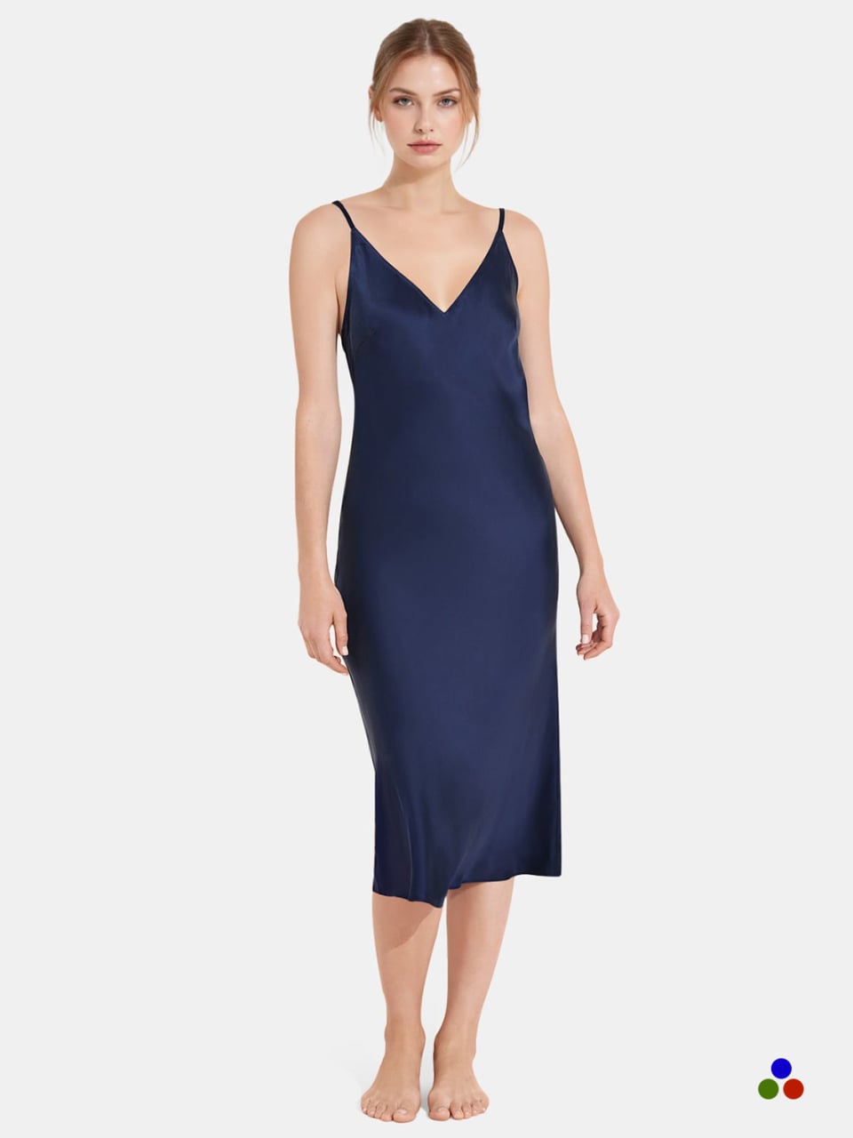silk nightdress_navy