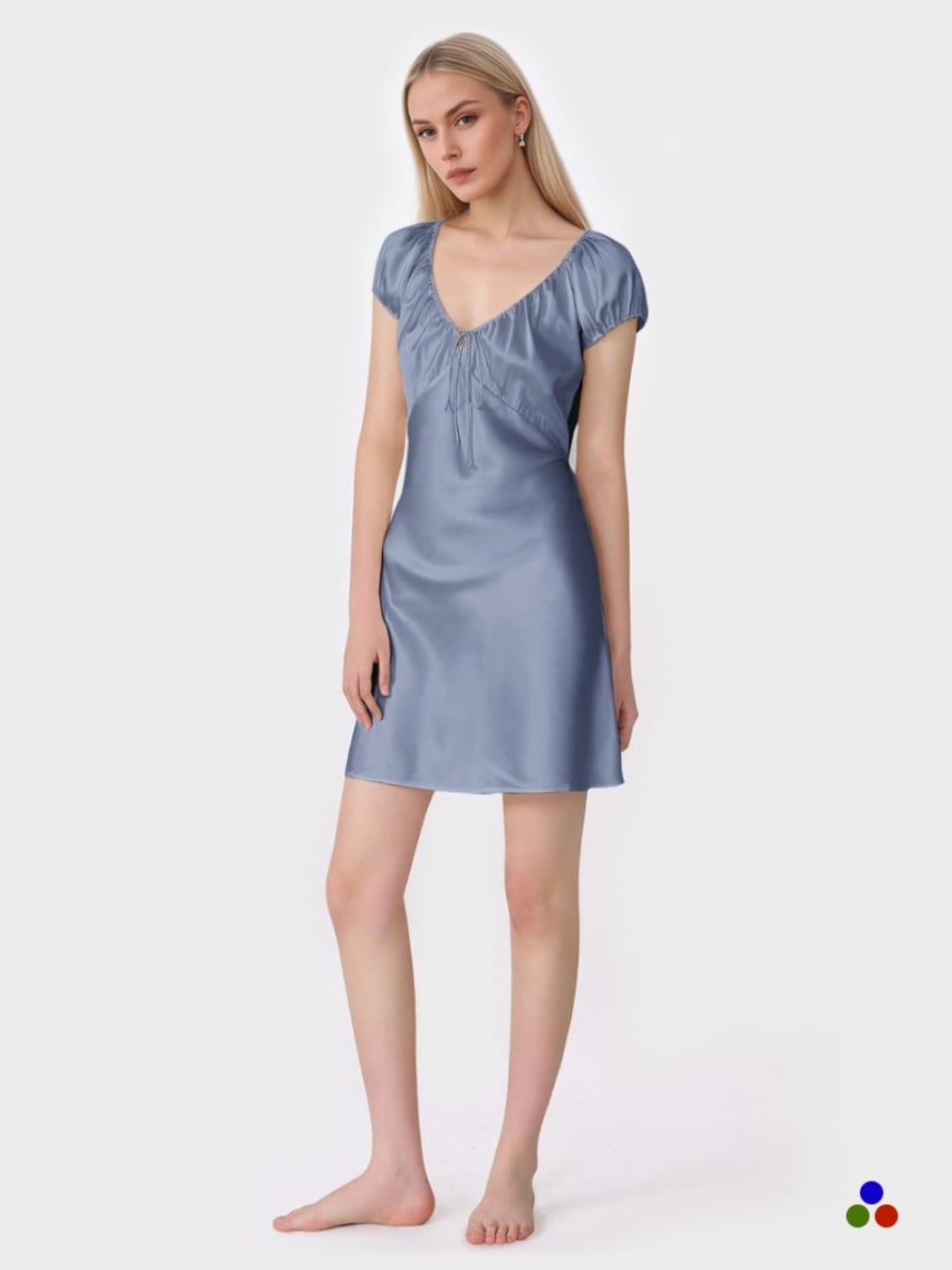 silk nightdress_dark pastel blue