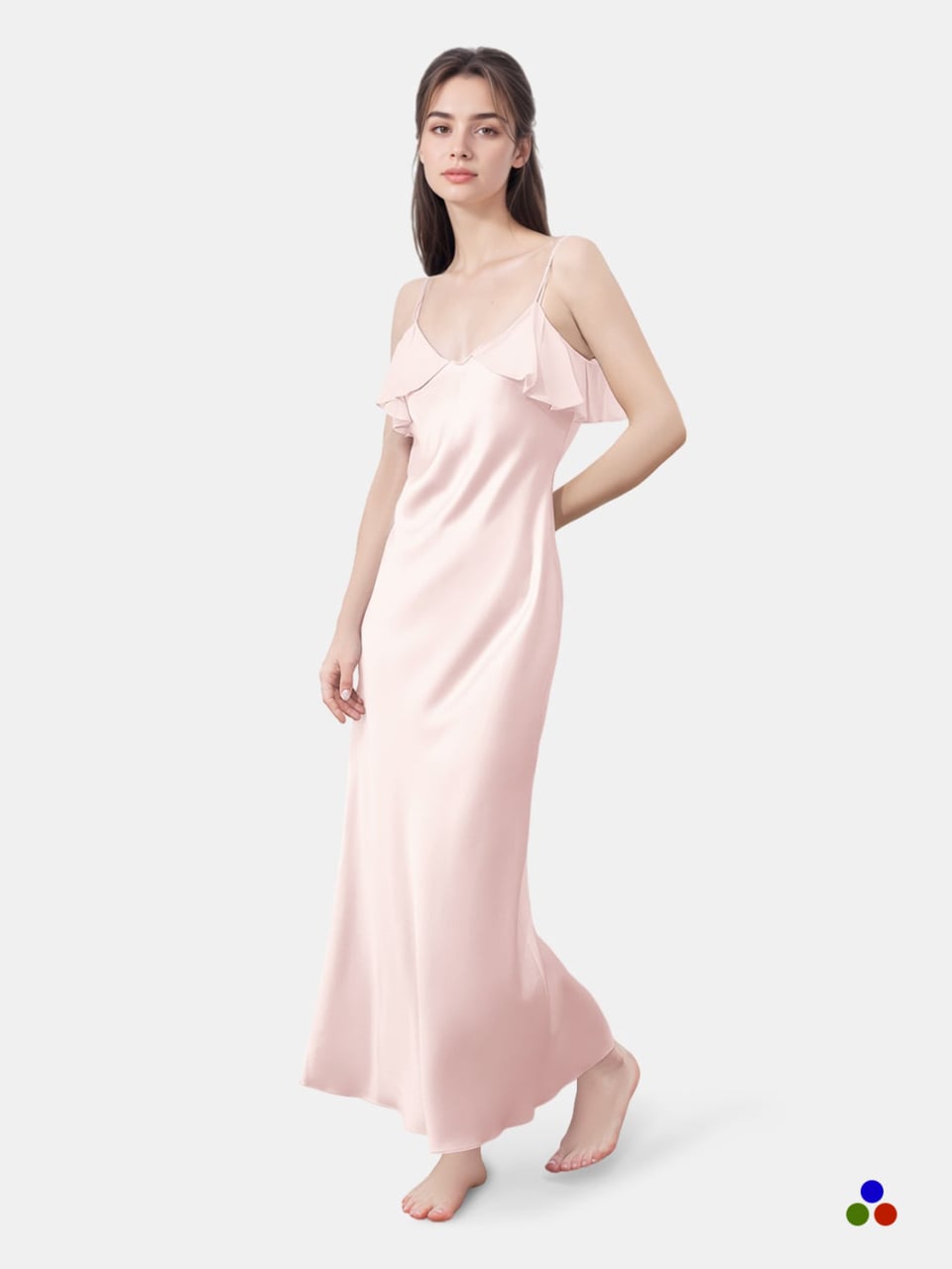 silk nightgown_light pink