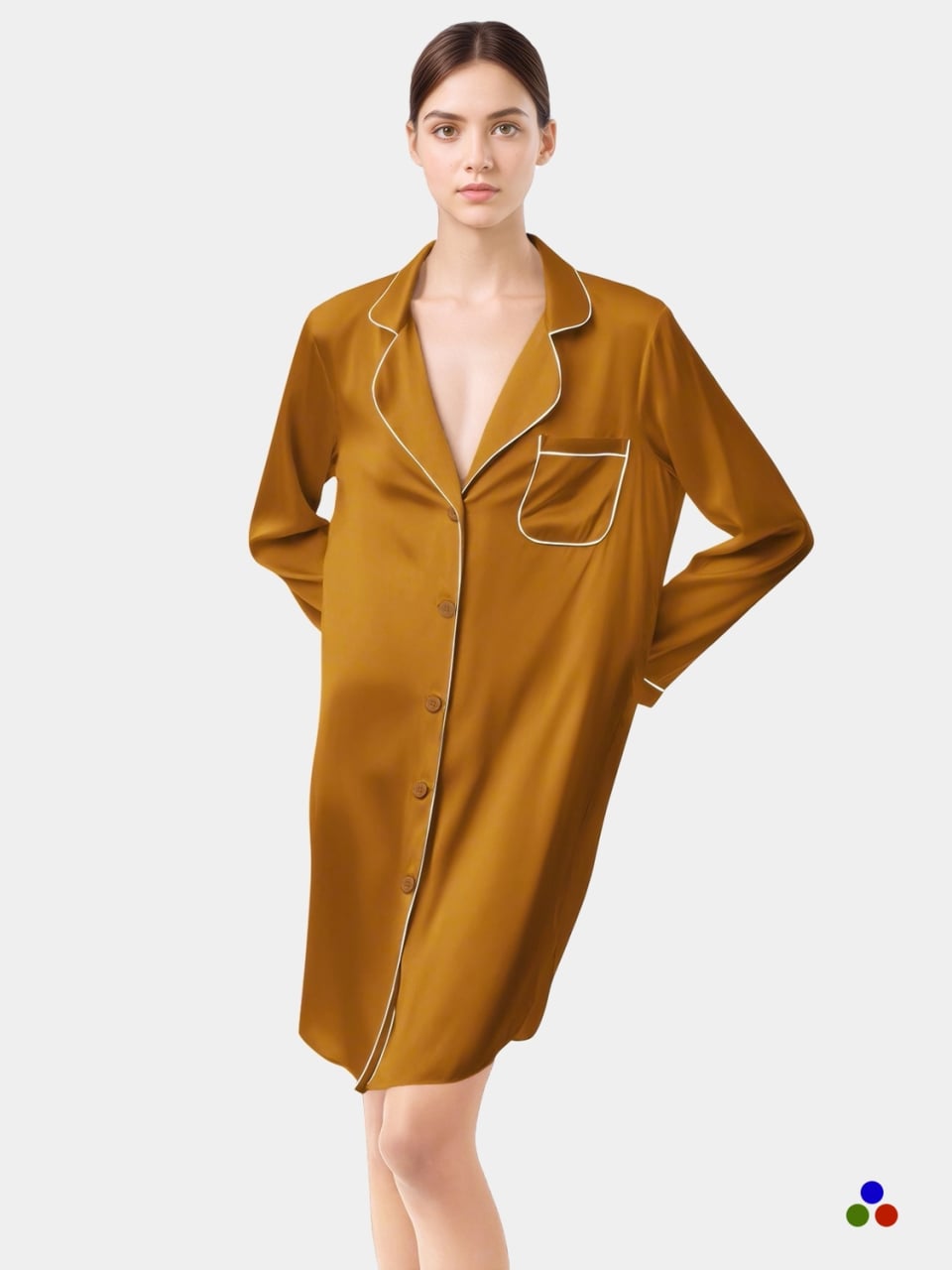 Elegant Mulberry Silk Nightshirt
