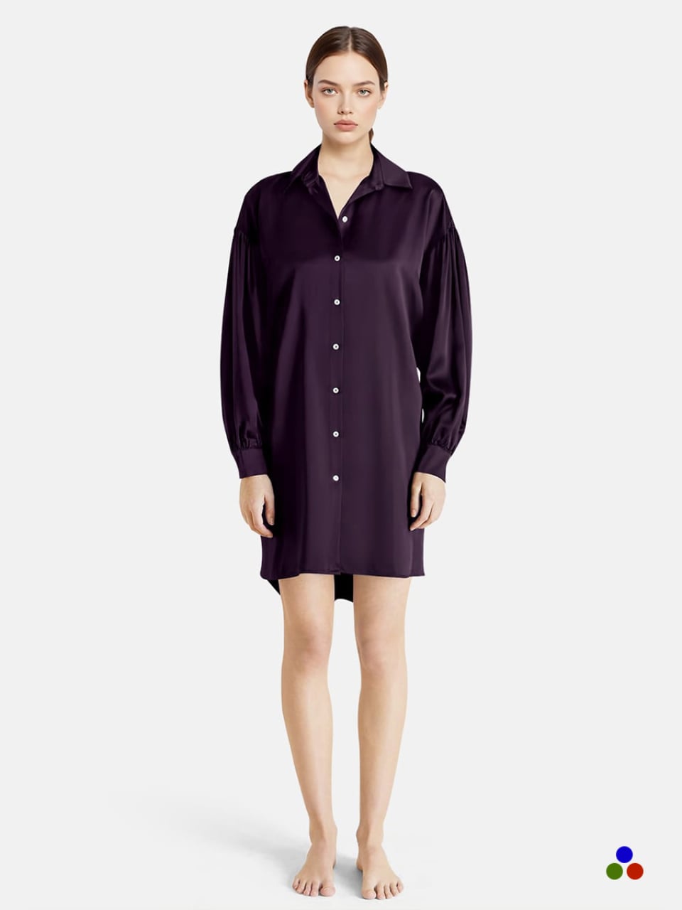 silk nightshirts_dark purple
