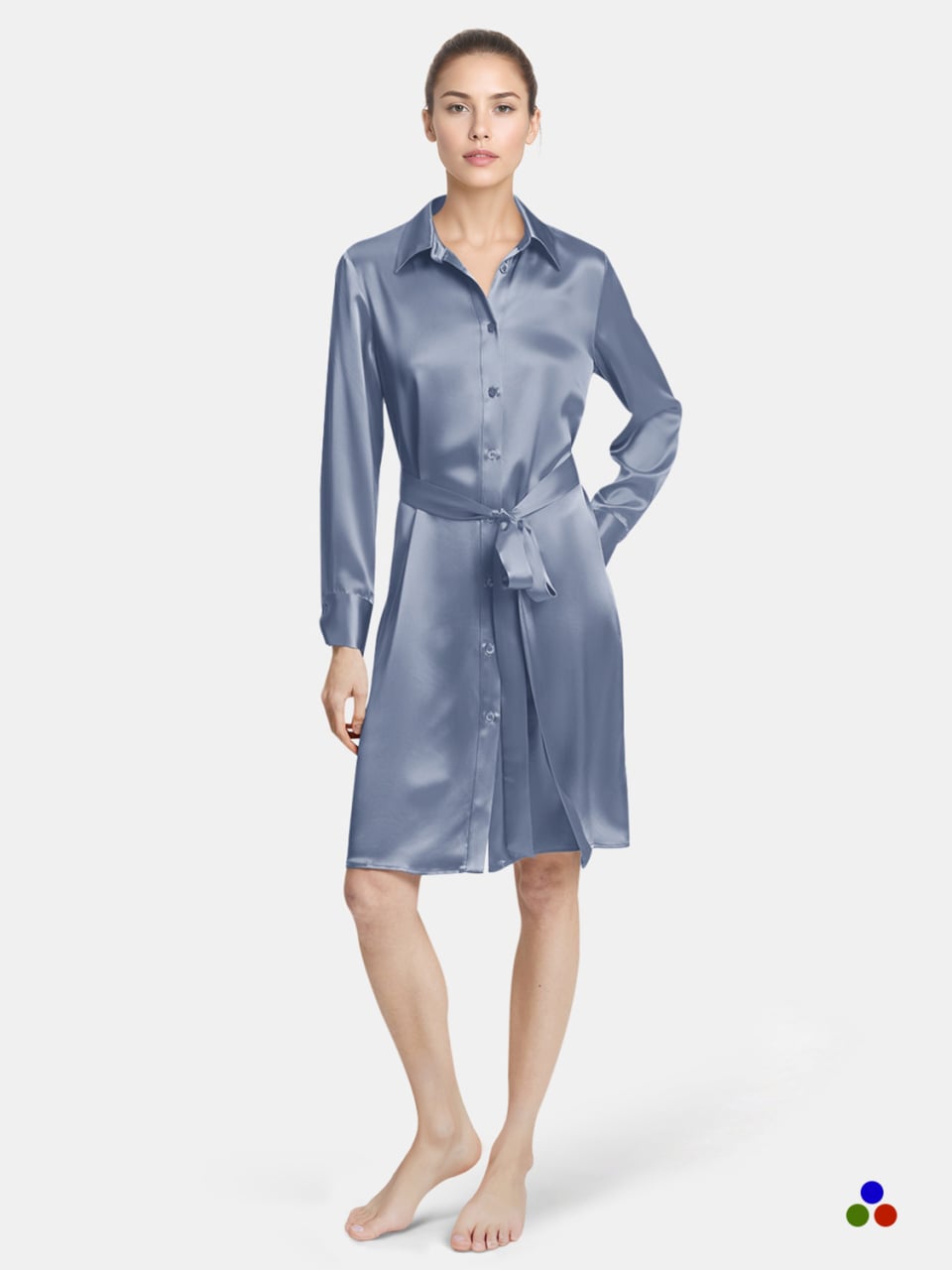 silk nightshirts_dark pastel blue