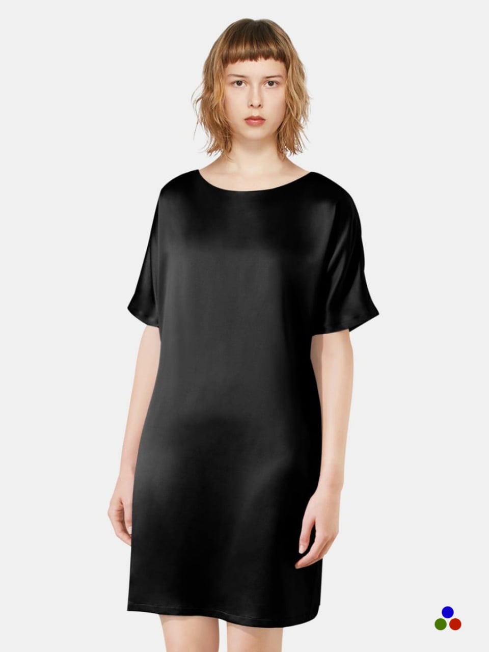 pure silk nightie_black