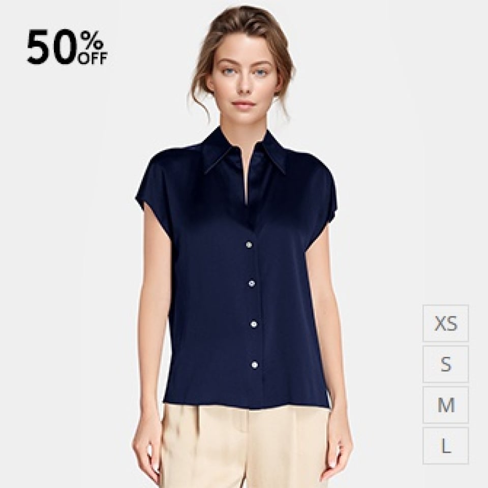 Seidenbluse_navy