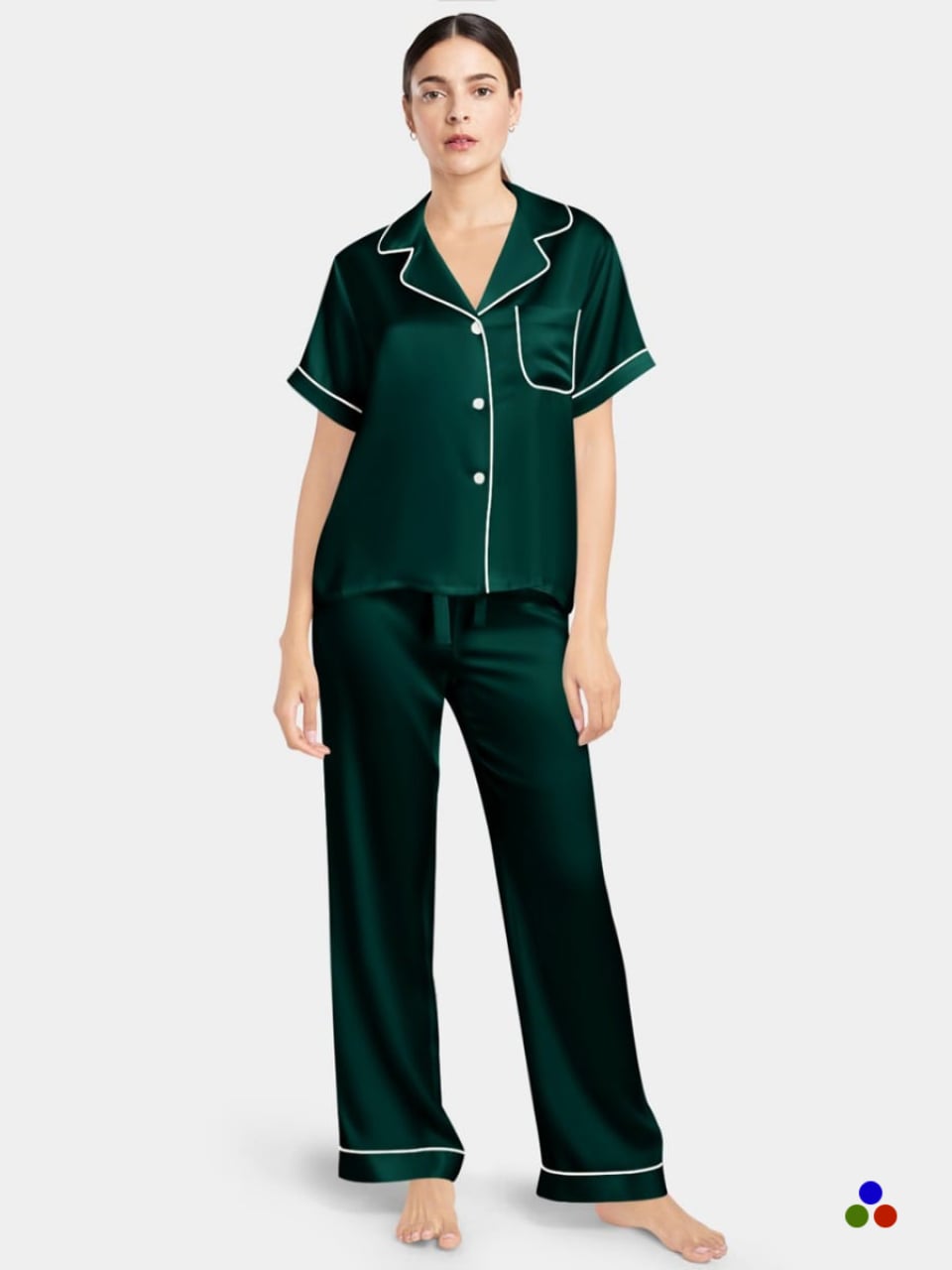 silk pajamas for women_silver/raisin