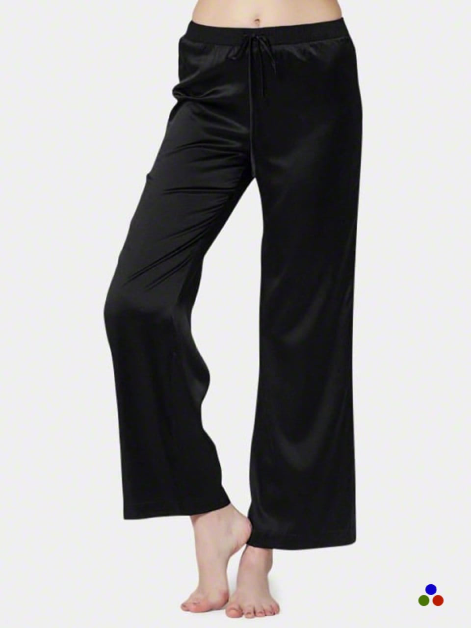 pyjamahose aus seide_black