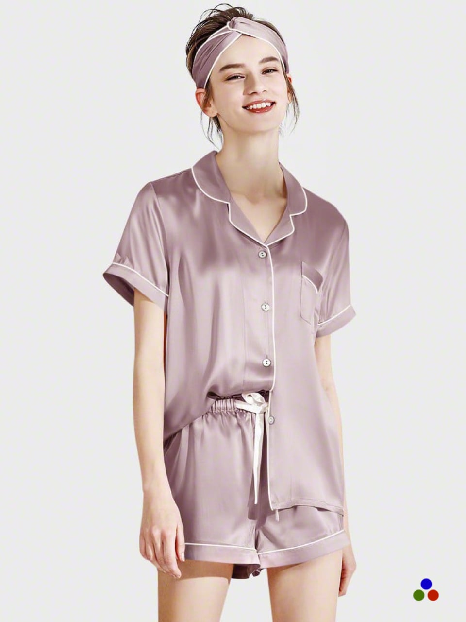 silk pajama set_thistle/ivory