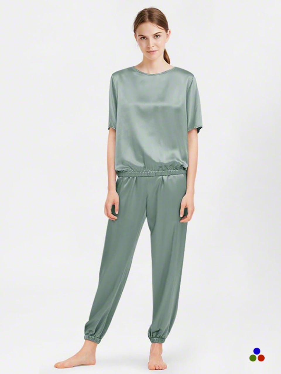 silk pajama set_cambridge blue