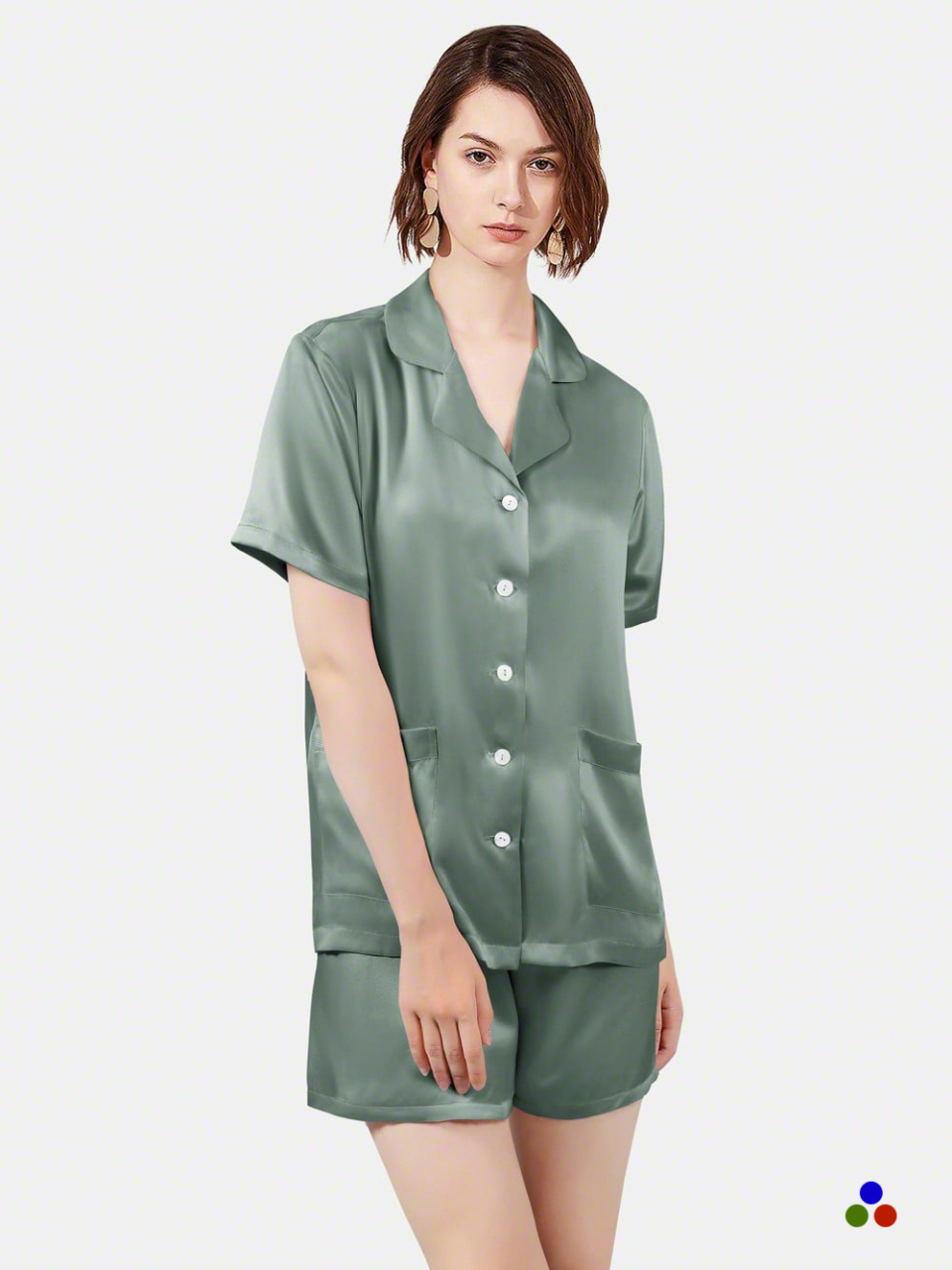 Summer Silk Short Pajama Set