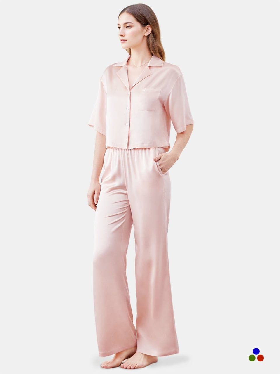 silk pajamas_light pink