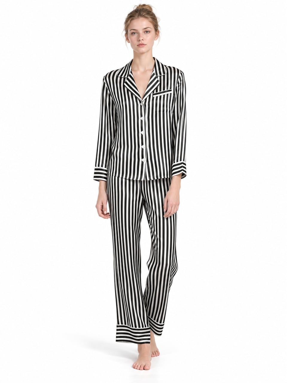 silk pajamas_black-stripe