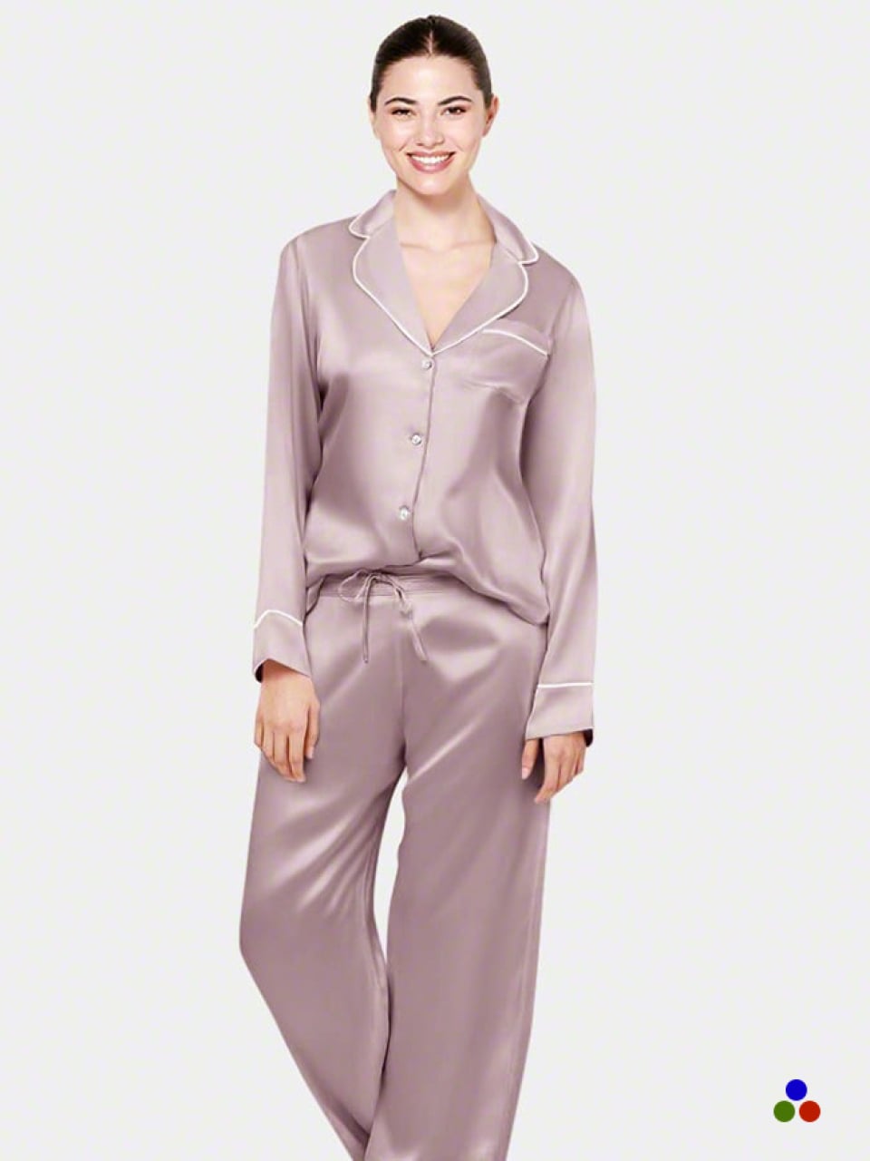 silk pajama set_thistle/ivory