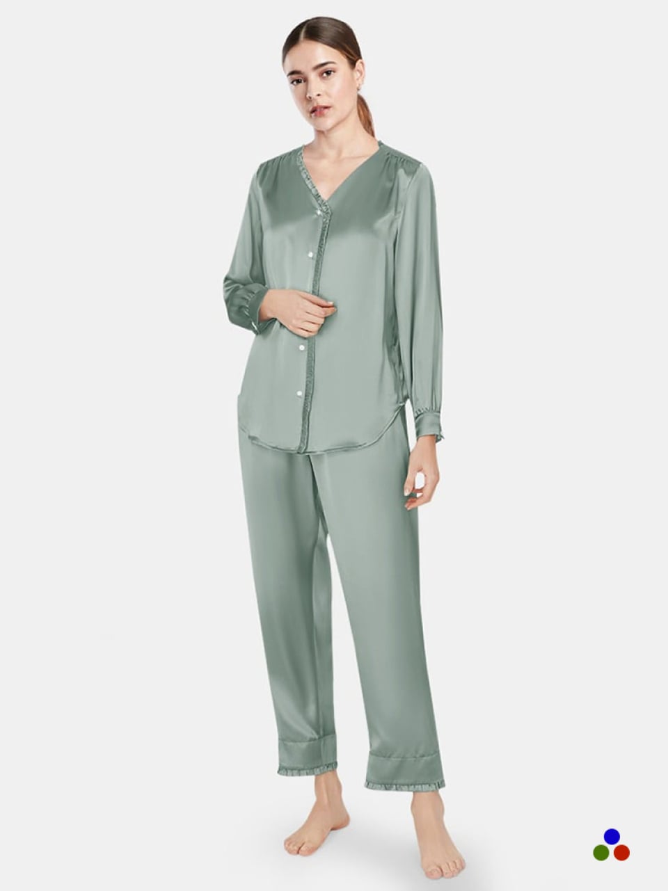 silk pajamas_cambridge blue