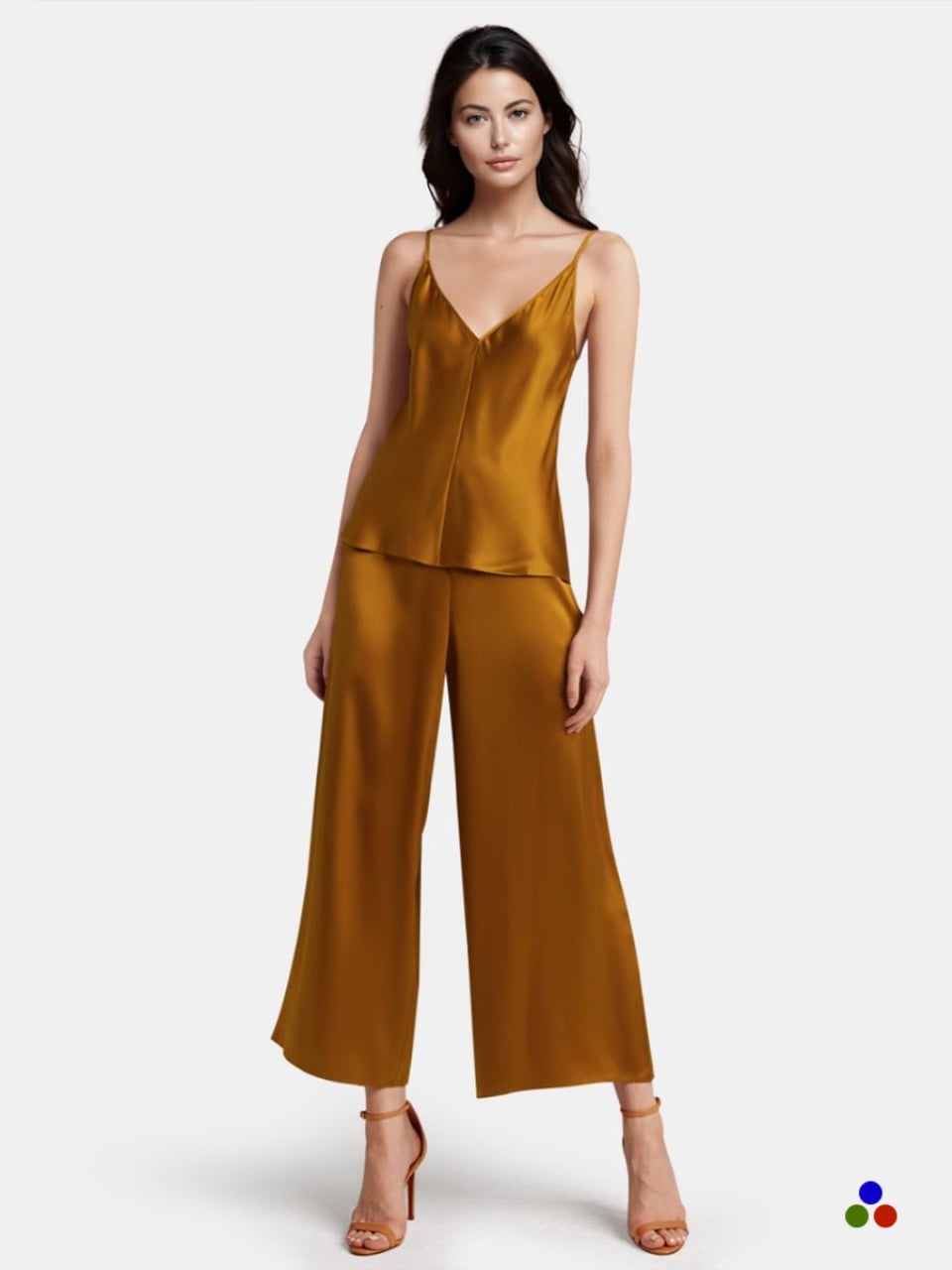 silk camisole set_amber