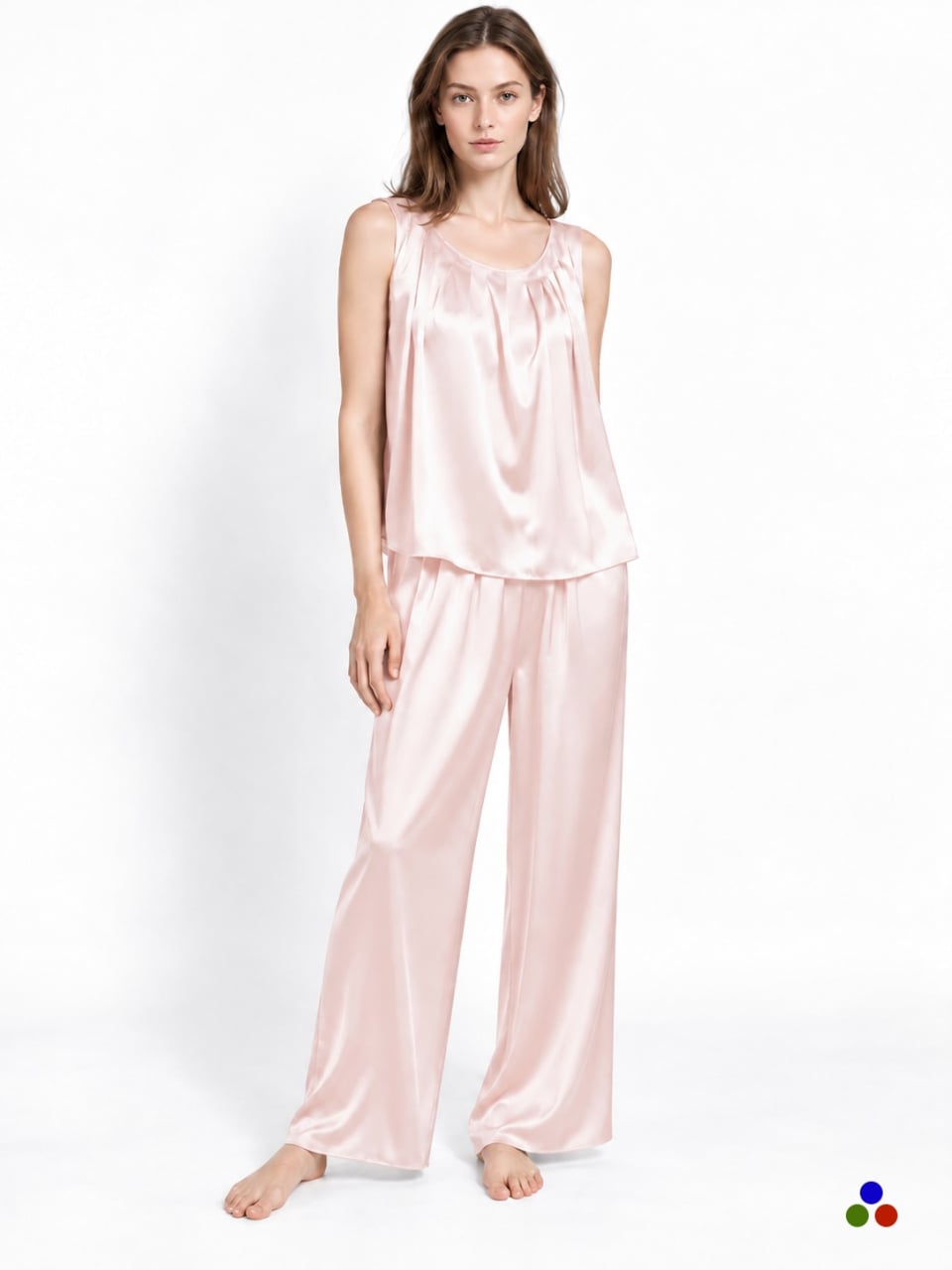 silk loungewear set-ivory