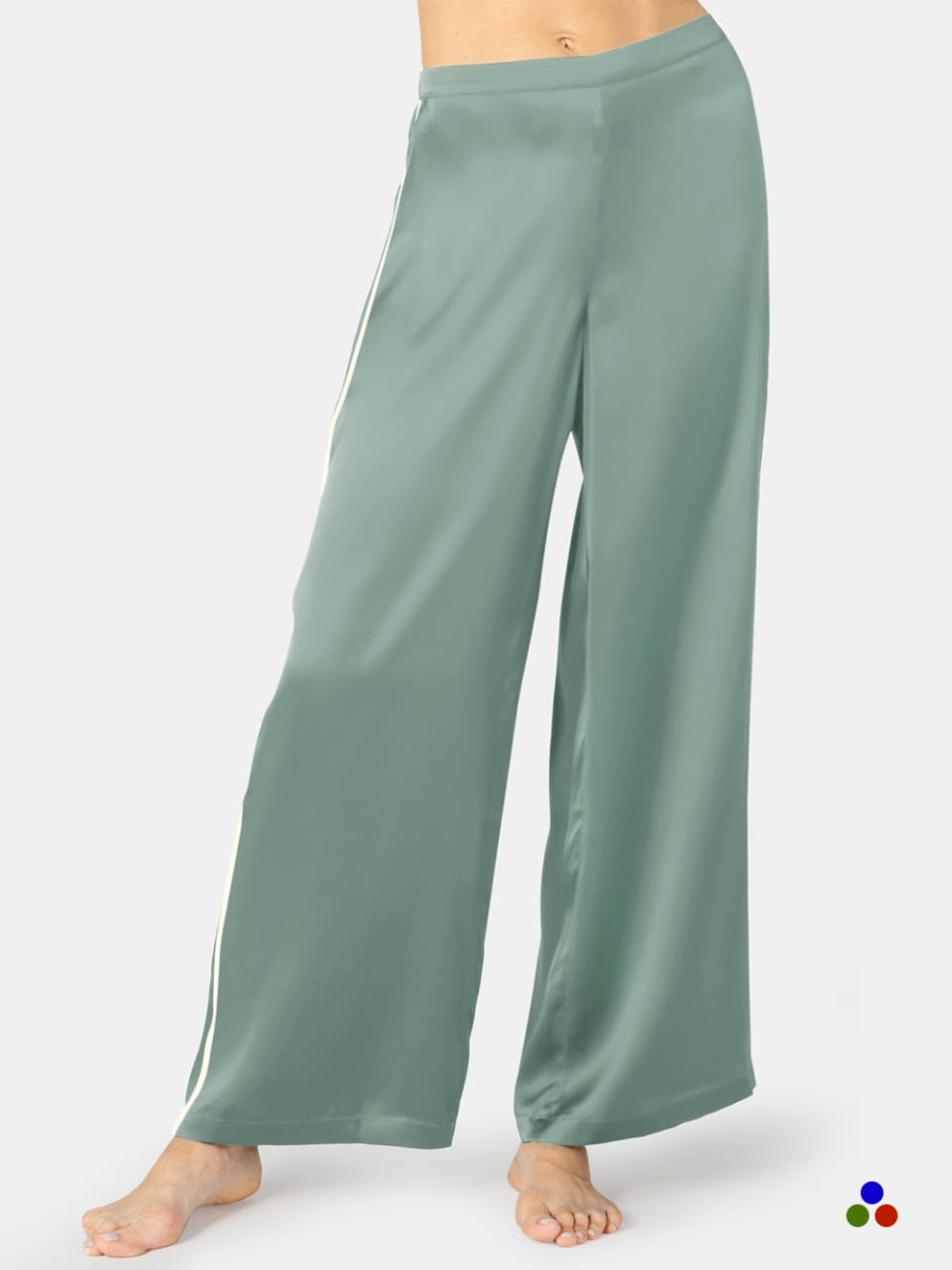 pure silk pants for women_cambridge blue