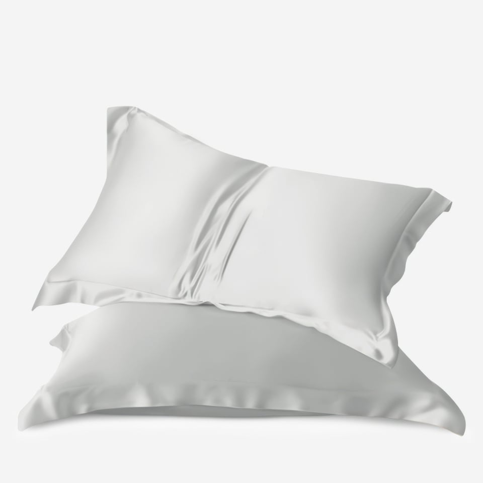 silk pillowcases_ice gray