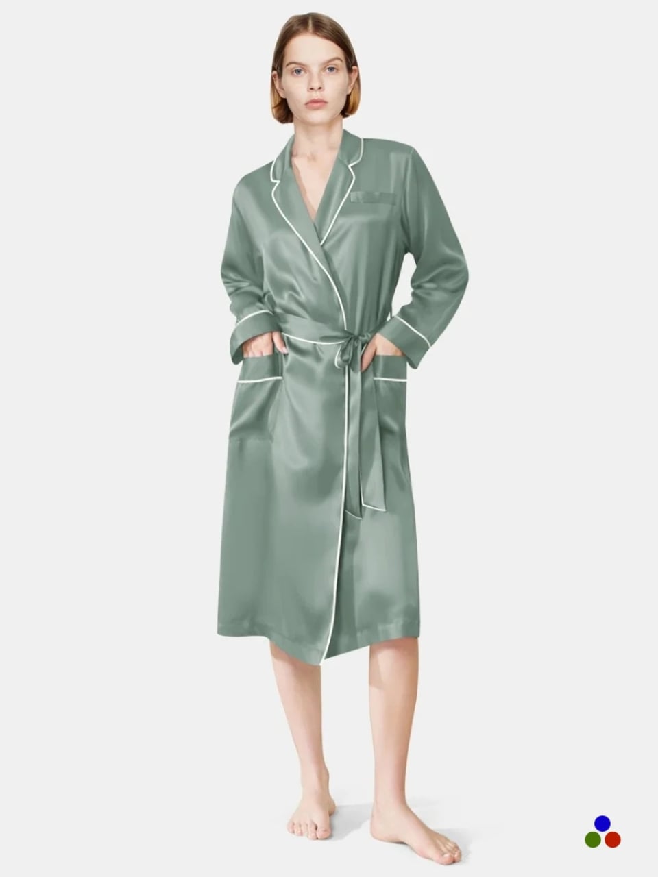 silk robe_cambridge blue/ivory
