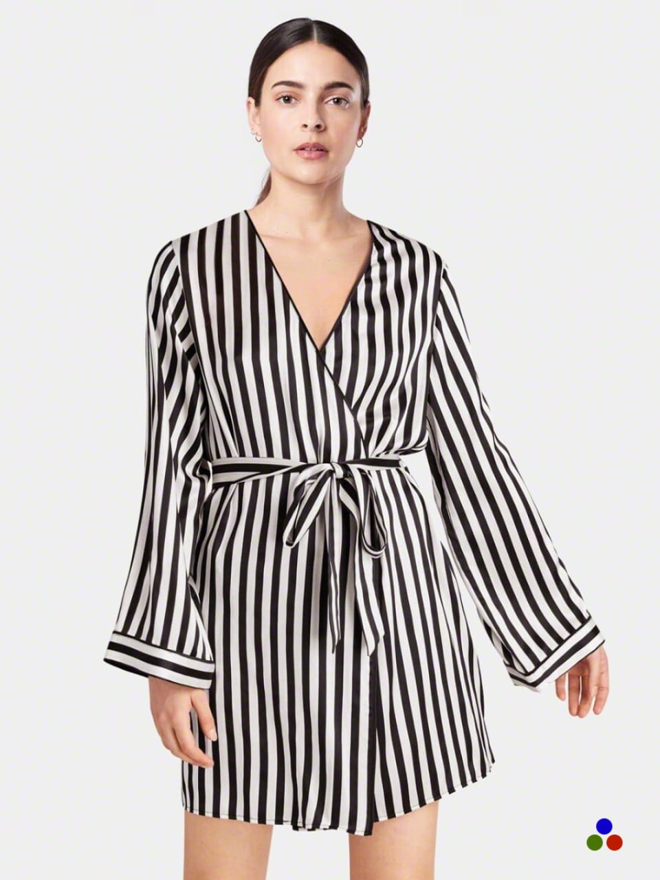 silk robe_black stripe