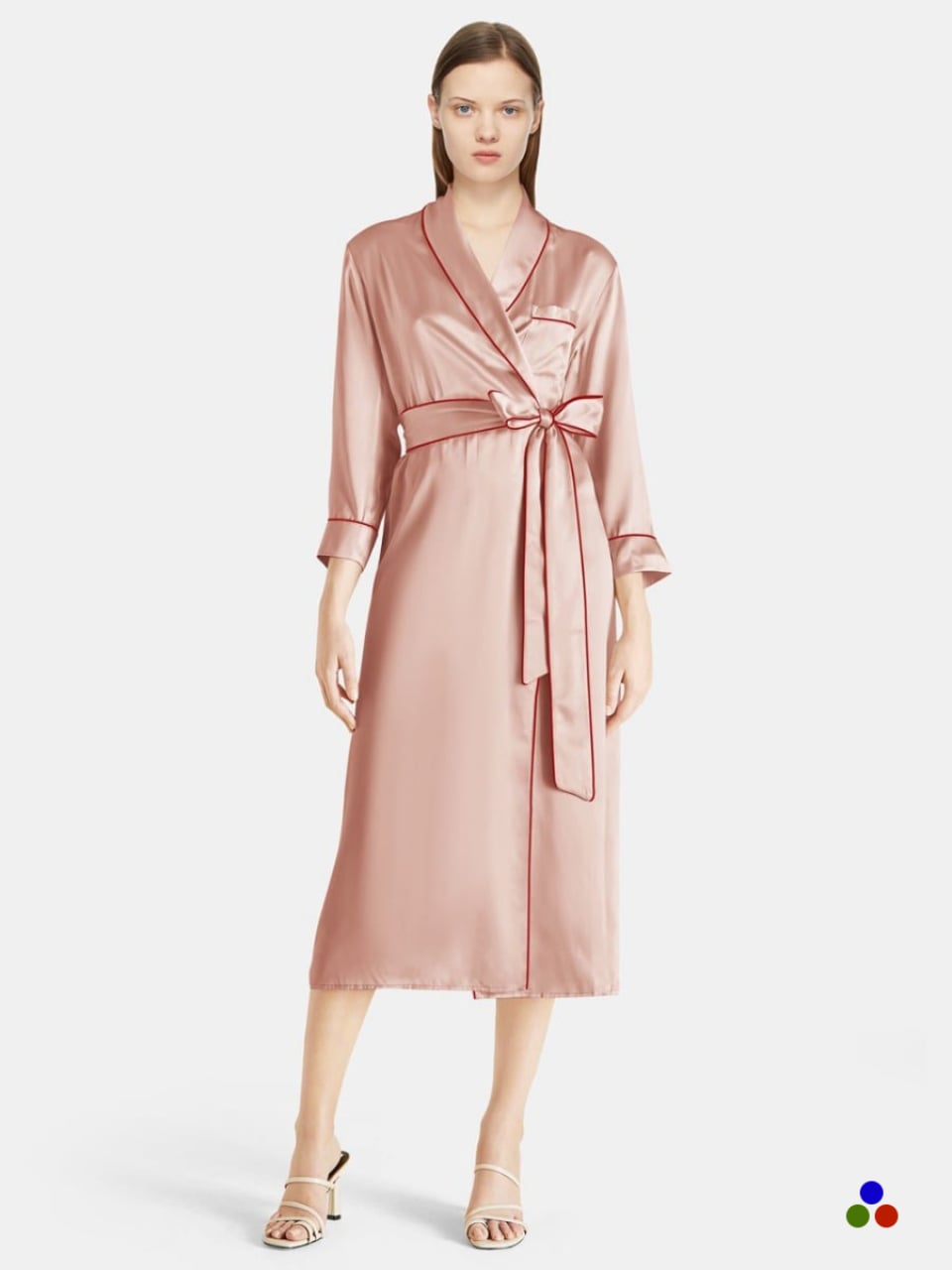 luxe silk belted robe_white