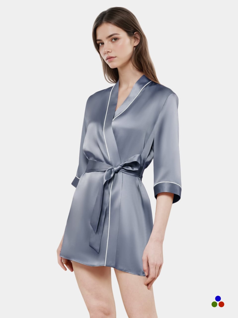 silk robes_dark pastel blue