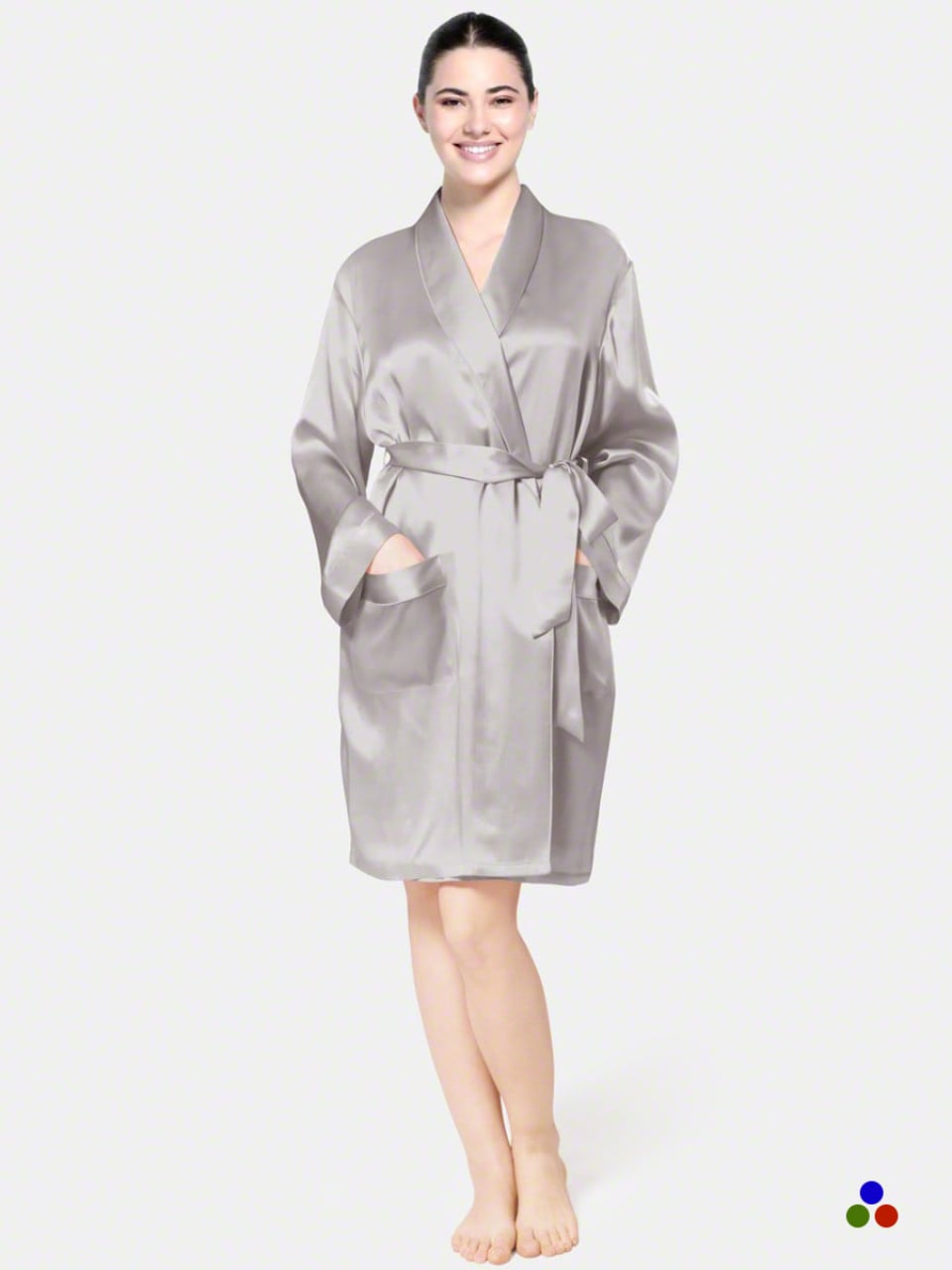 silk robe_silver