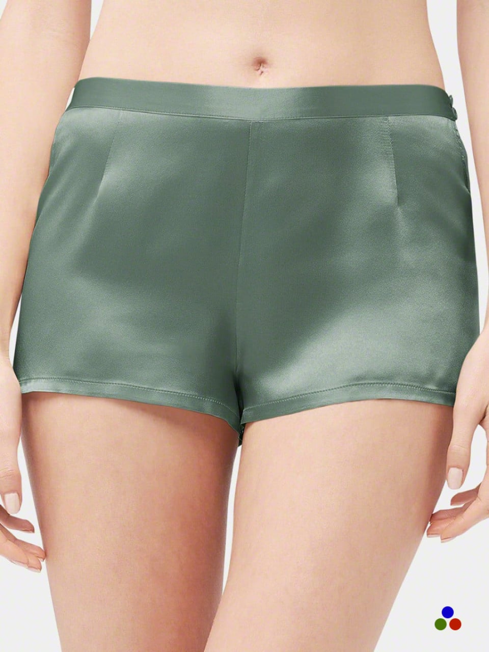 silk sleep shorts_cambridge blue