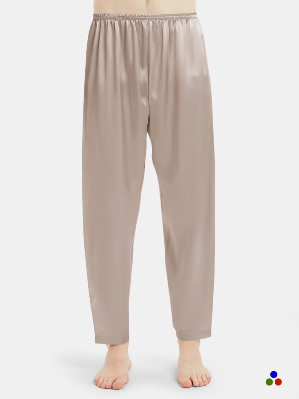 mens silk pajama pants_beige