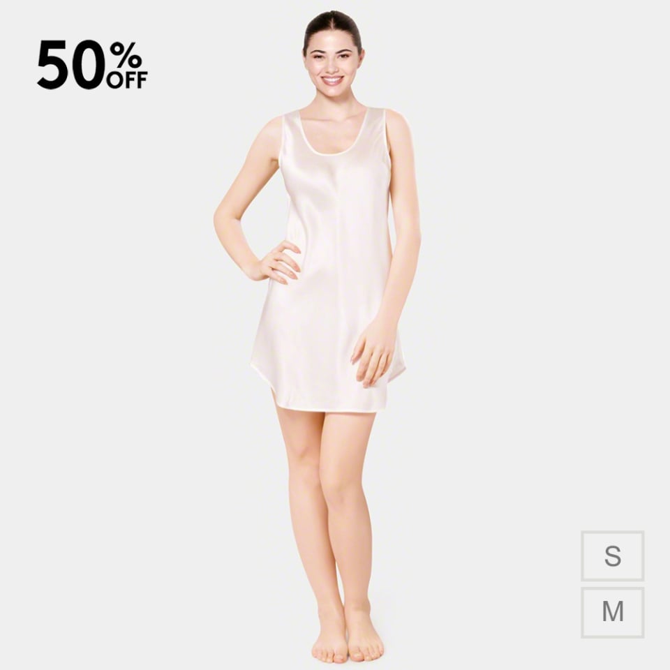 silk slip dress_black