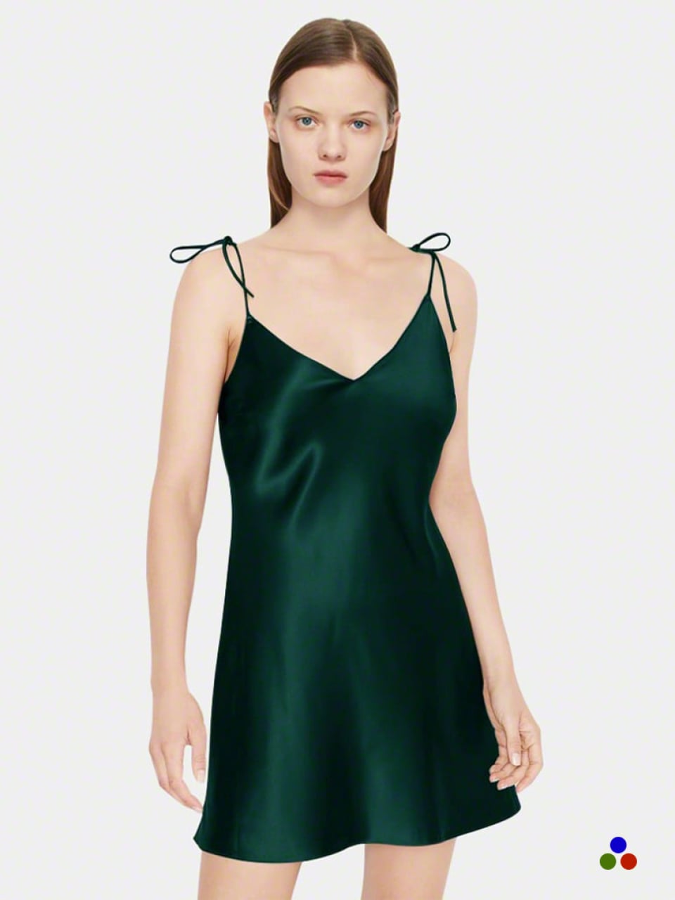 silk slip_dark green