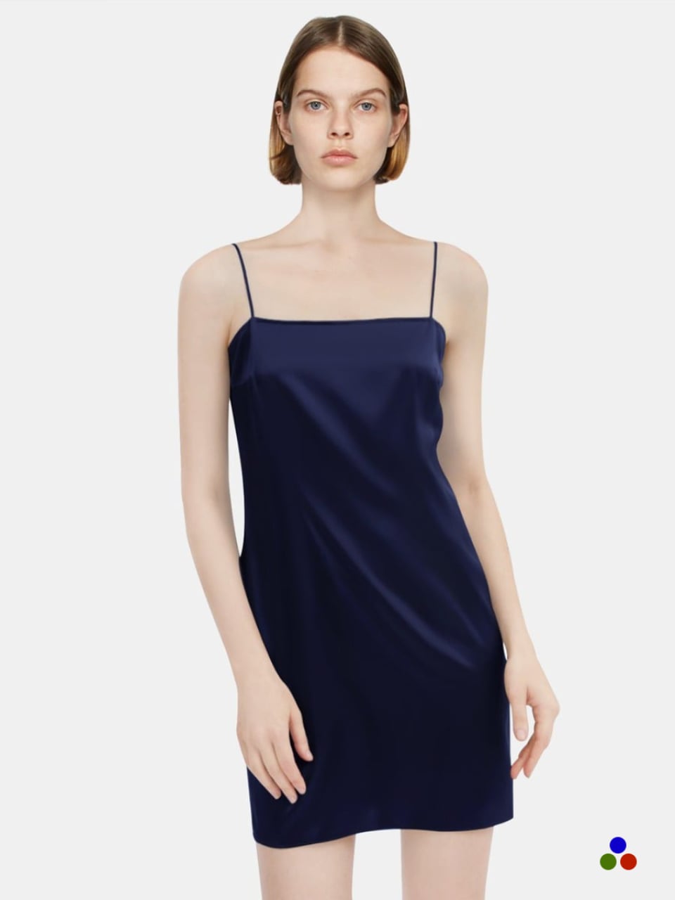 luxury silk slip_navy