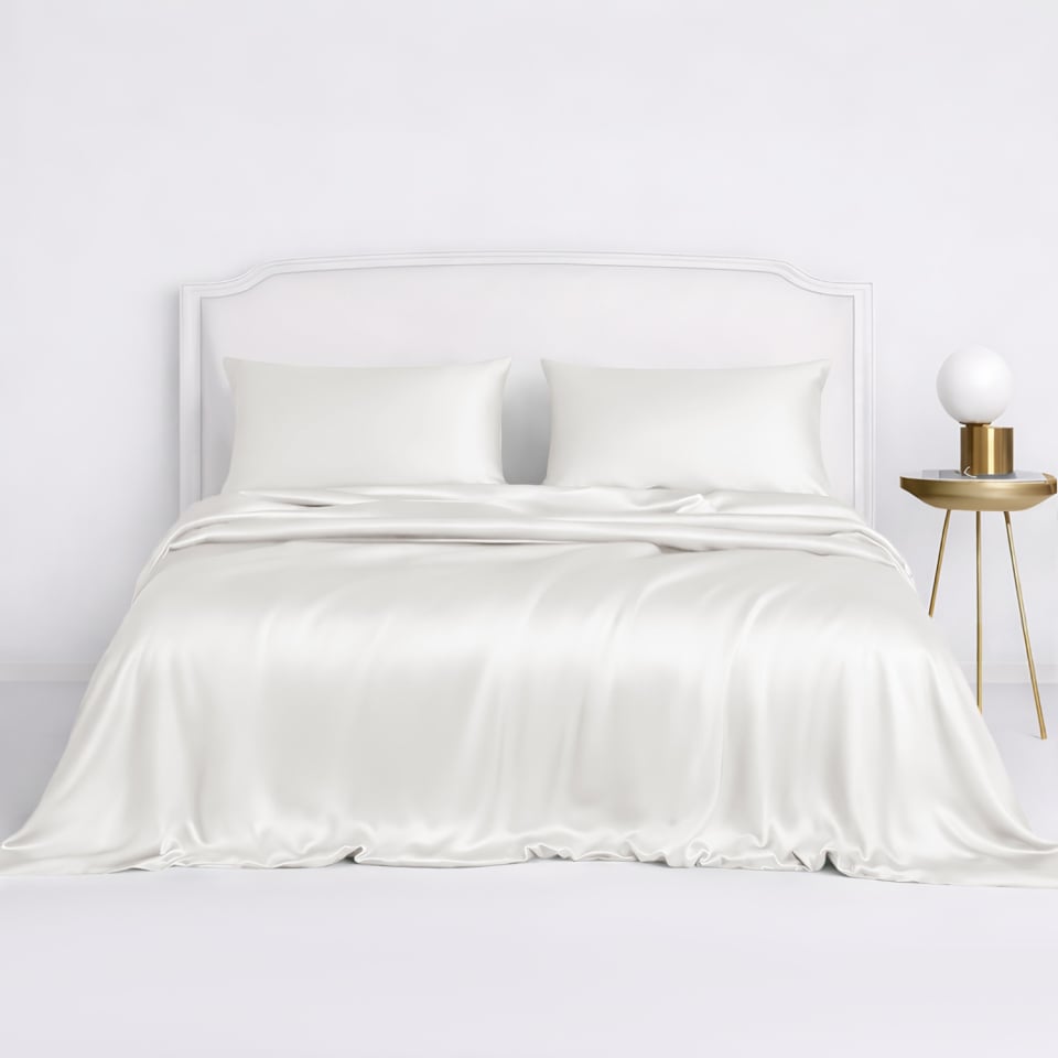 seide bettbezug-set_white