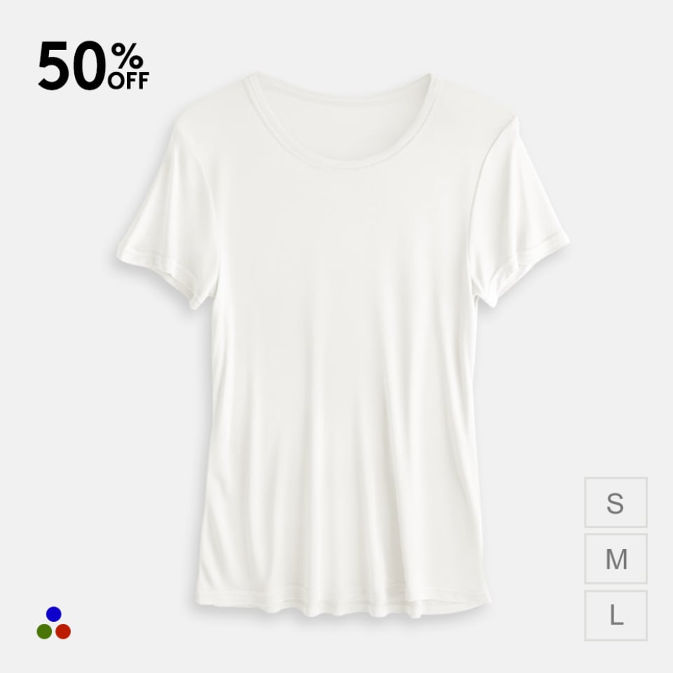 t-shirt en soie femme_white