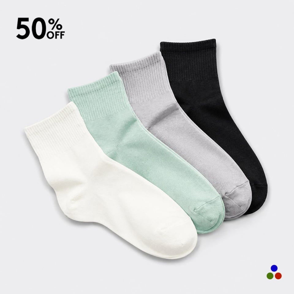 pack de 4 pares de calcetines de seda para mujer