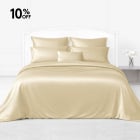 silk bed linen-champagne 
