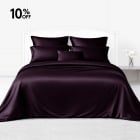 grape silk sheet set