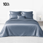 silk bed linen set_misty blue