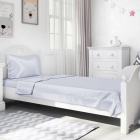silk kids bedding set_light lavender color