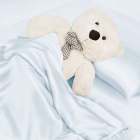 silk toddler bedding set-alice blue