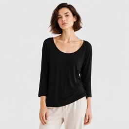 Women Silk Jersey Top, Base Layer | ElleSilk