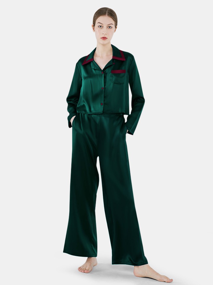 silk pajama set