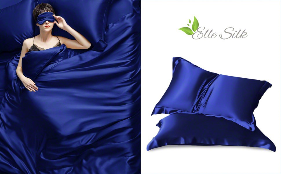 ESPA Silk Pillowcase - Midnight Blue