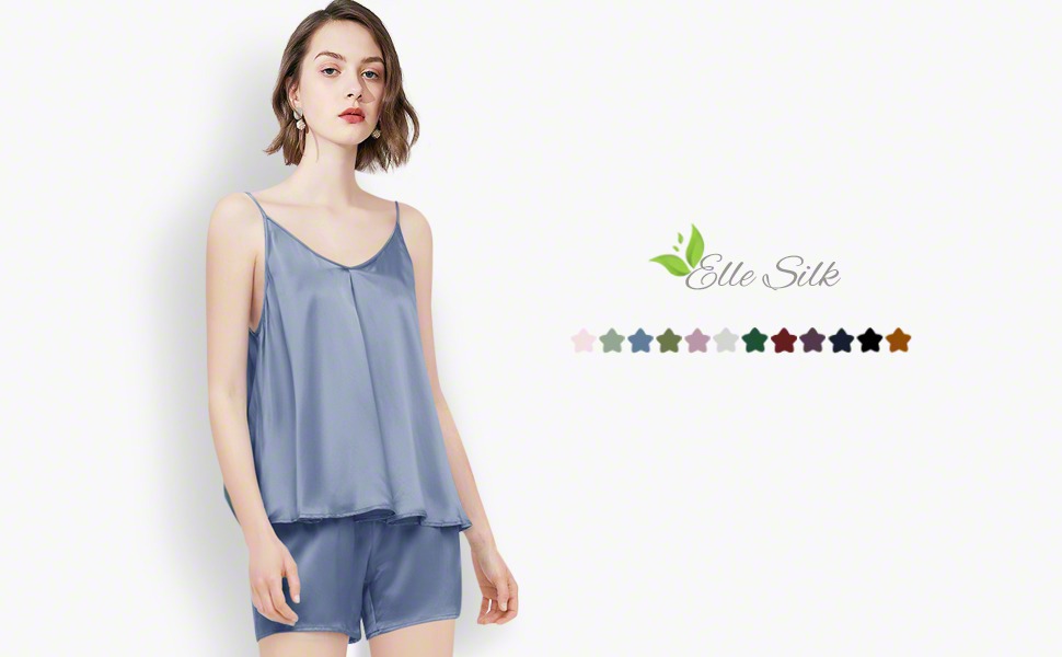 Silk Camisole and Shorts Sets