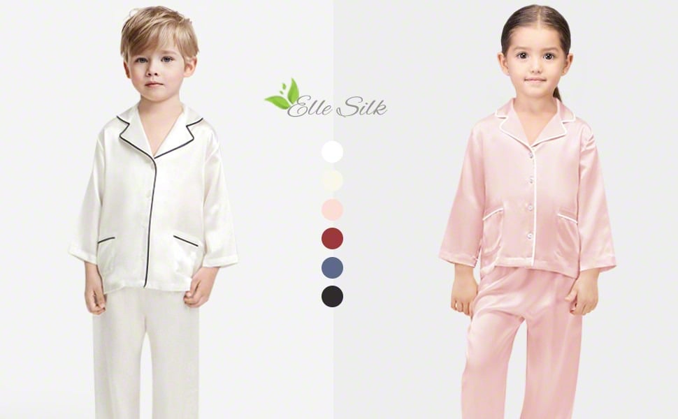 Silk Pajama Sets for Kids, Girls & Boys Pajamas