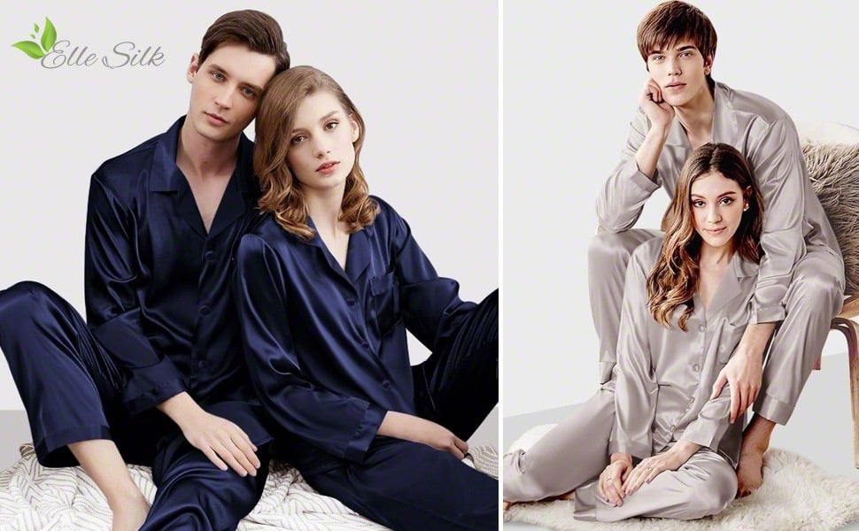 Pyjama en Soie pour Couple