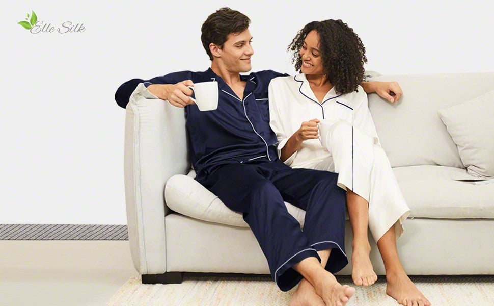Pyjama en Soie pour Couple