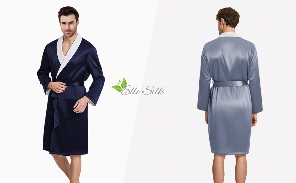 Luxury Silk Bathrobes for Men, Silk Spa 